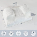 Cooling Ergonomic Memory Foam Contour Pillow