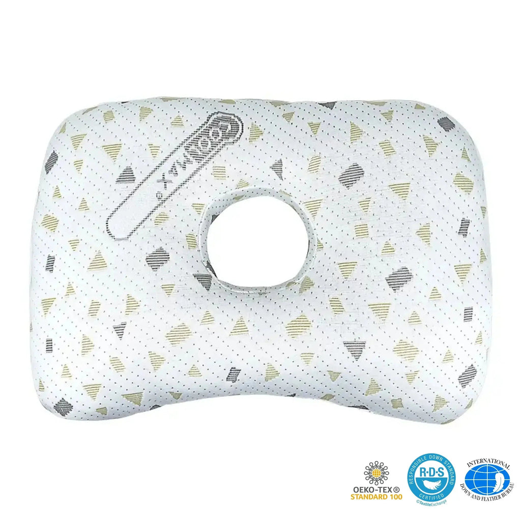 Ear Piercing Donut Pillow for Side Sleepers