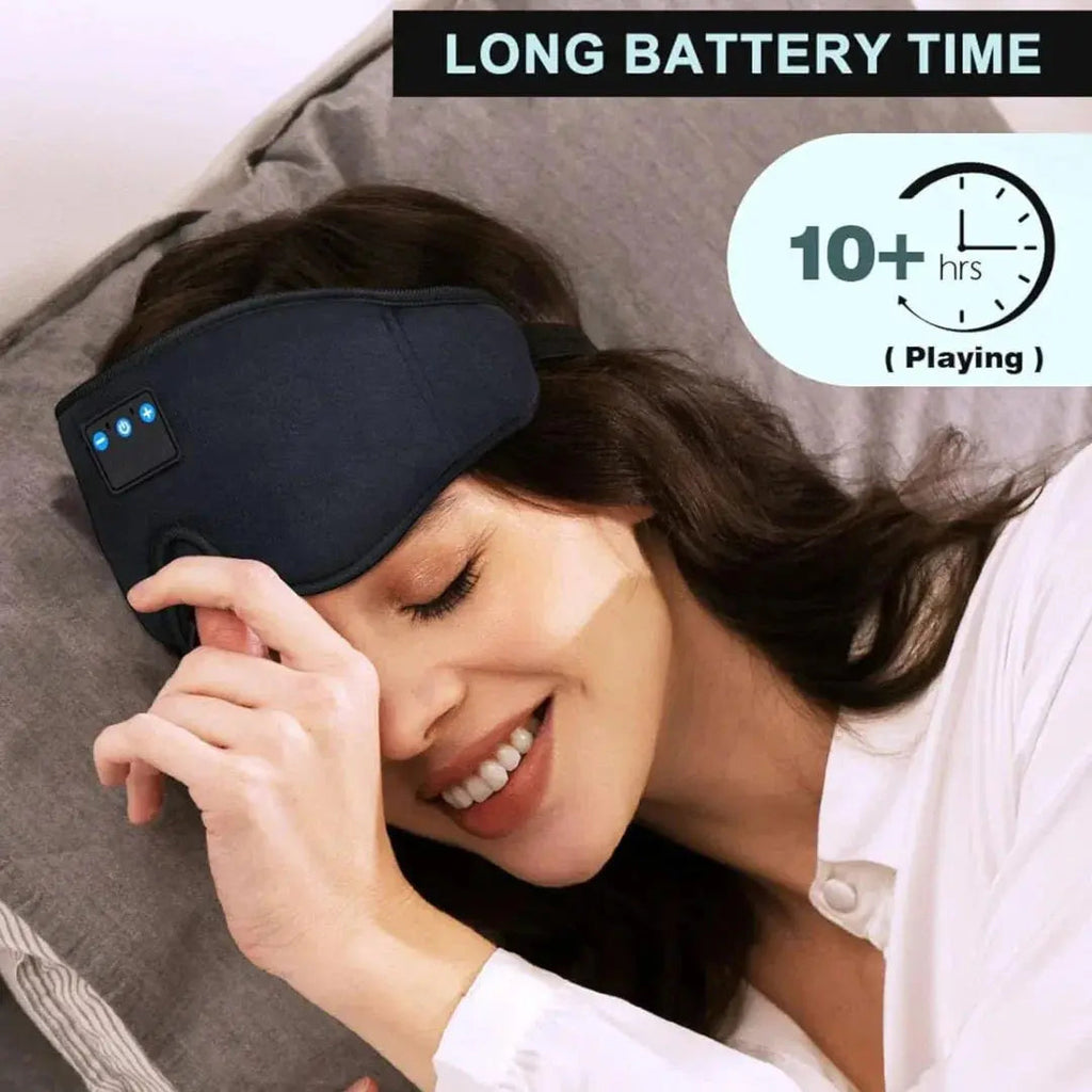 Bluetooth Sleep Mask with Headphones 3D Contoured Design