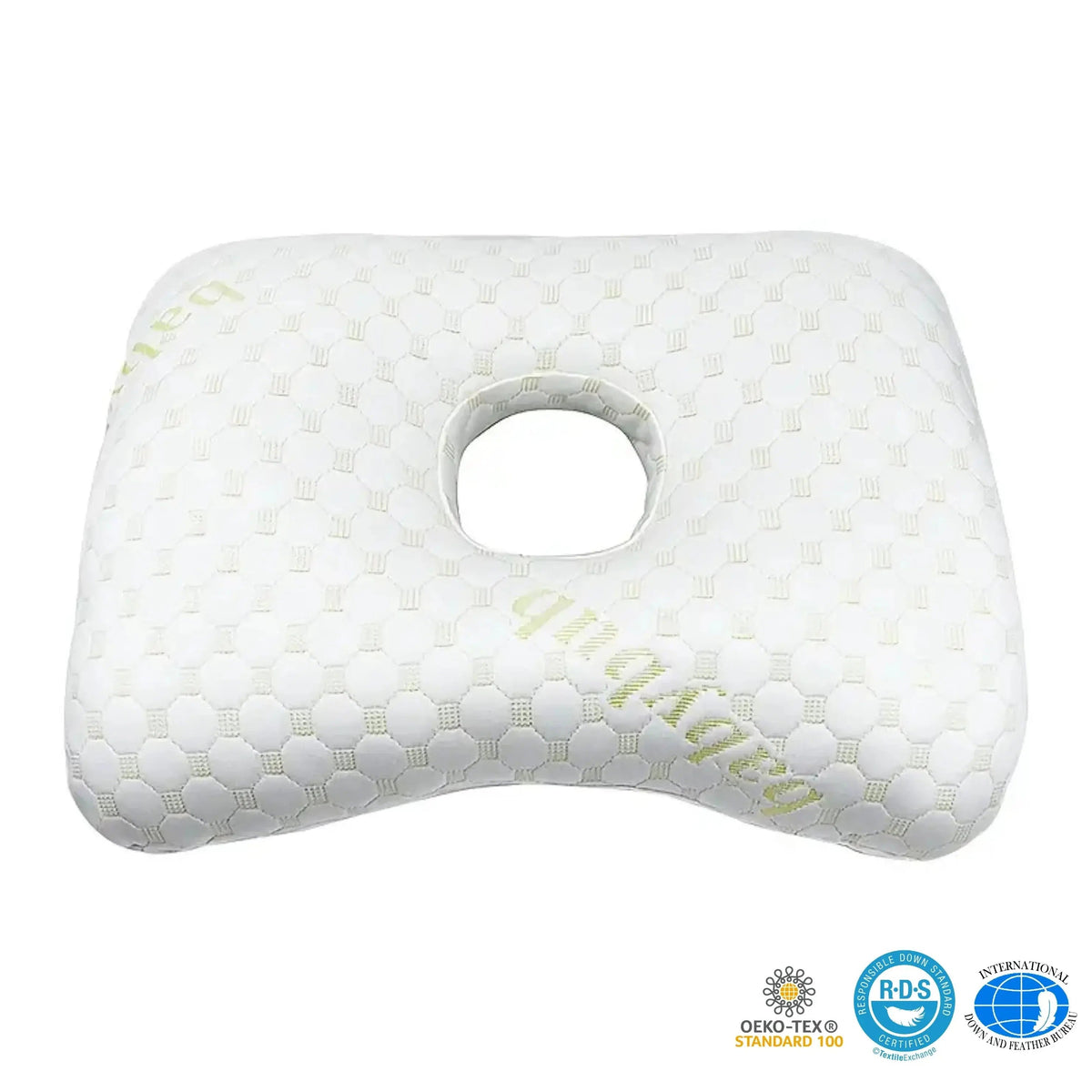 Ear Piercing Donut Pillow for Side Sleepers