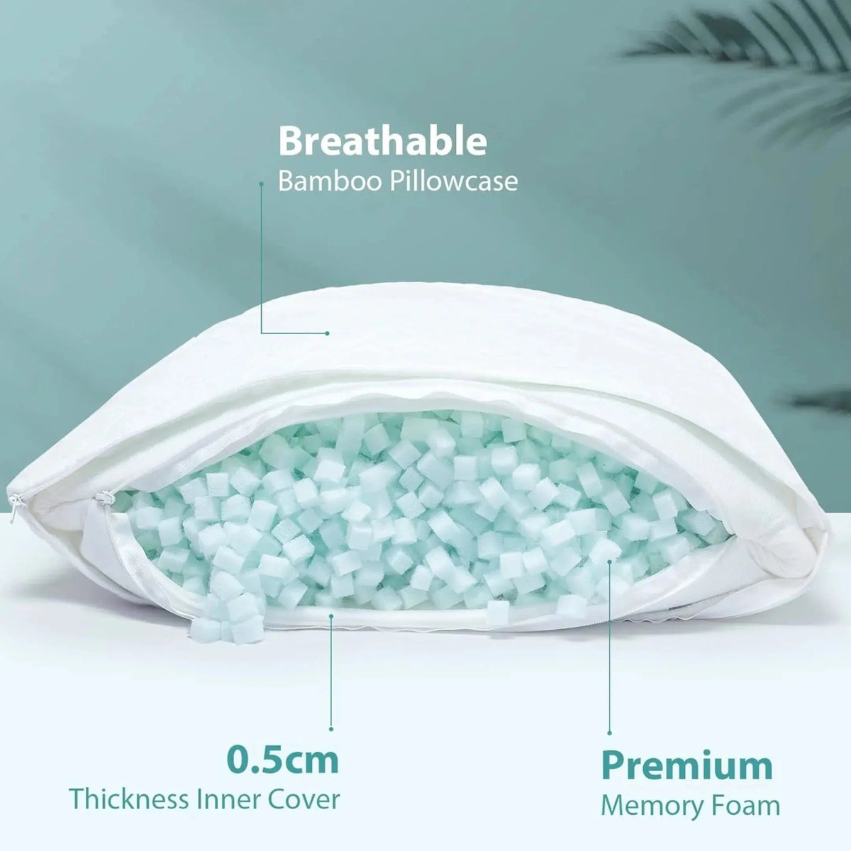 Memory Foam Zero-Pressure Side Sleep Pillow