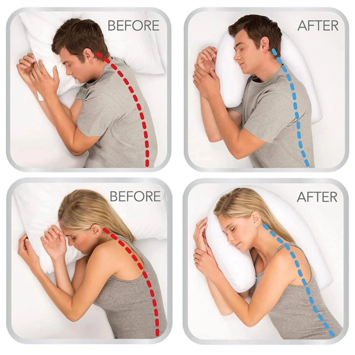 U-Shape Contour Pillow
