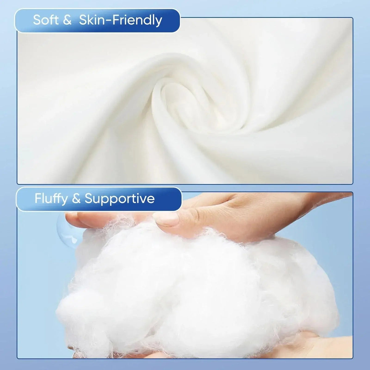 Supportive Cushion with Down-Alternative Fill
