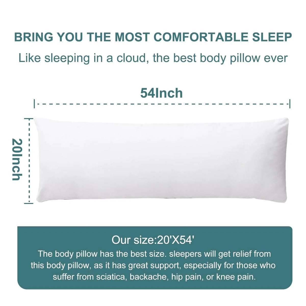 Breathable Large Body Pillow
