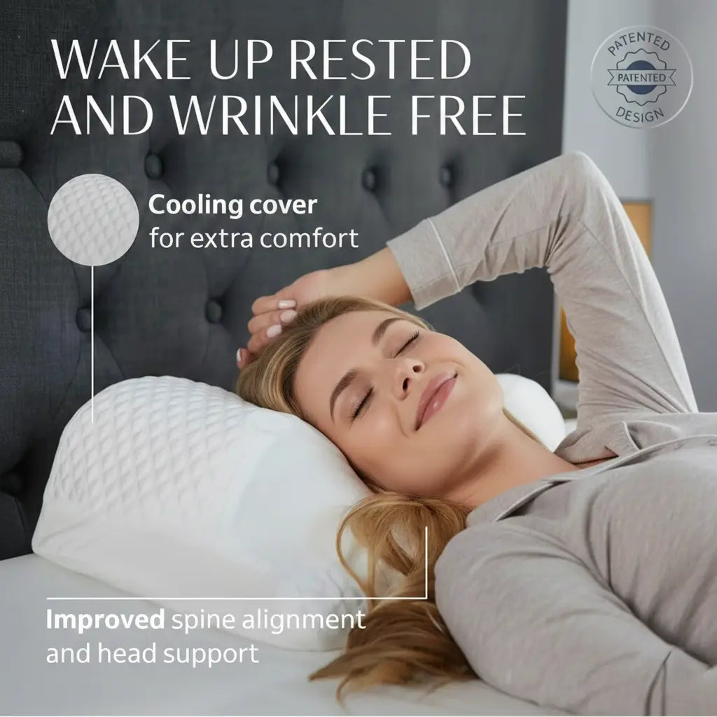 Cooling Ergonomic Memory Foam Contour Pillow