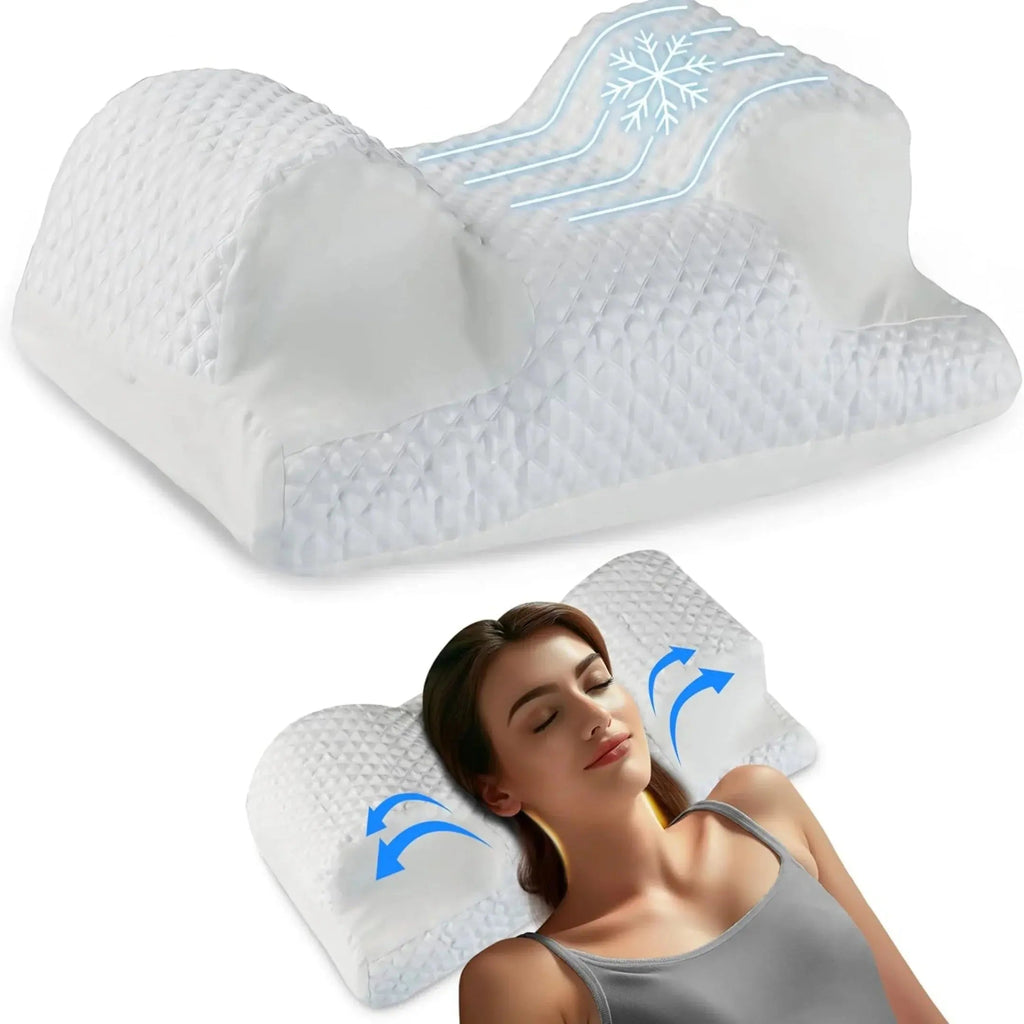 Cooling Ergonomic Memory Foam Contour Pillow