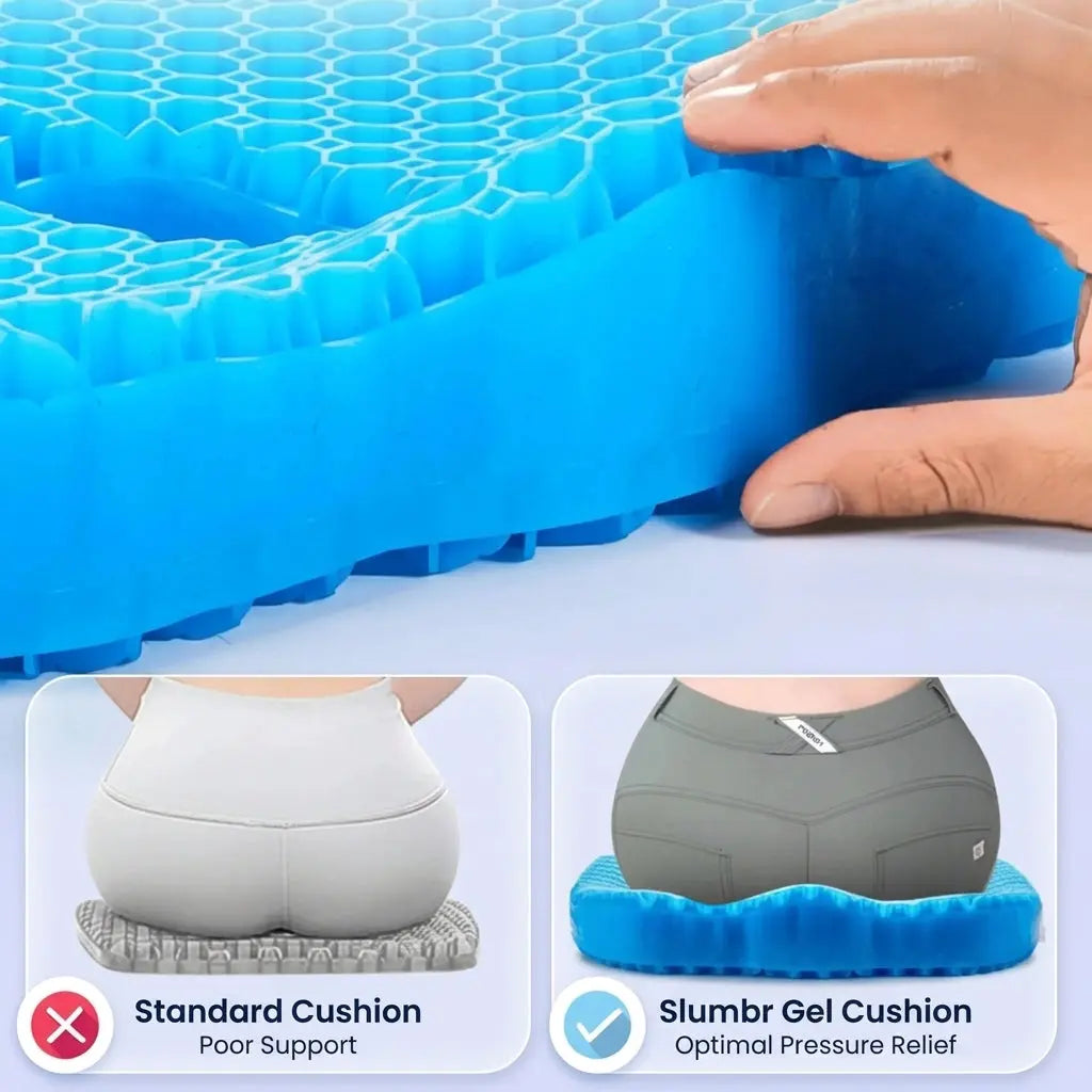 Honeycomb Gel Silicone Seat Cushion