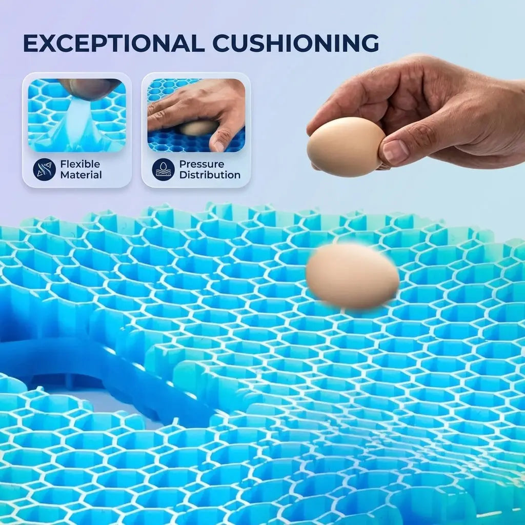 Honeycomb Gel Silicone Seat Cushion