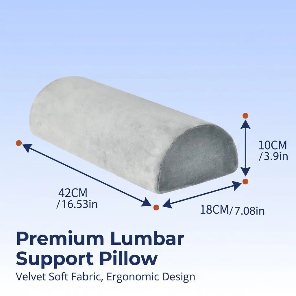 Large Half Moon Bolster Pillow for Legs