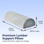 Large Half Moon Bolster Pillow for Legs