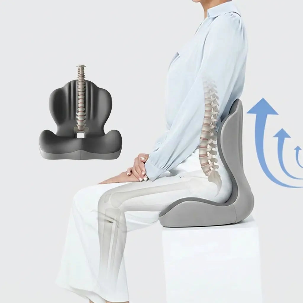 Memory Foam Seat Cushion with Back Support