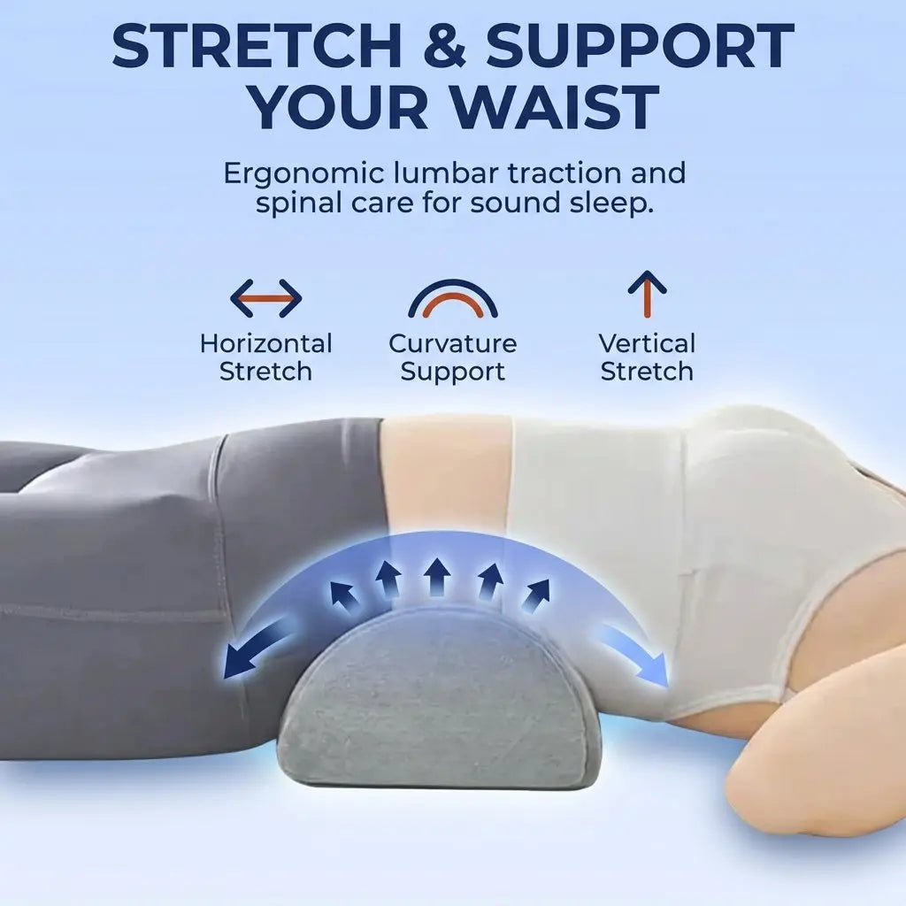 Large Half Moon Bolster Pillow for Legs