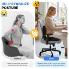 Memory Foam Seat Cushion with Back Support