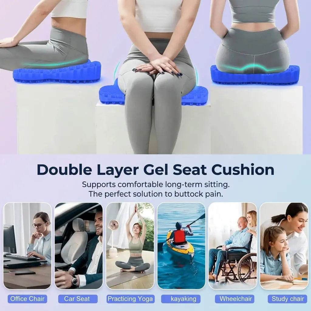 Honeycomb Gel Silicone Seat Cushion