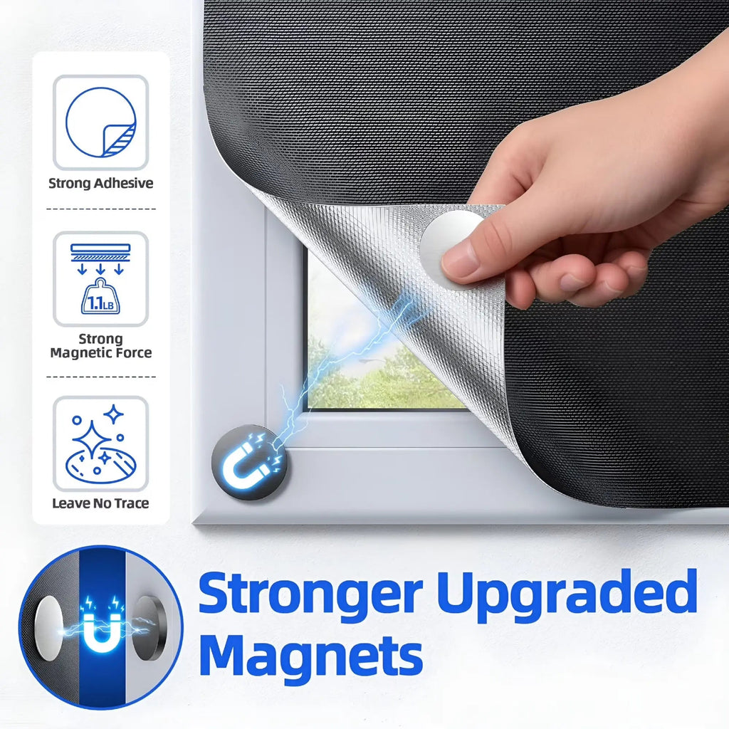 Magnetic Portable Blackout Window Shades