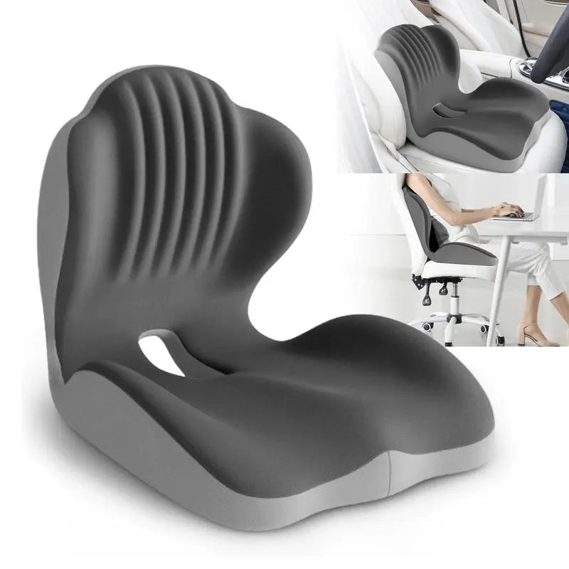 Memory Foam Seat Cushion with Back Support