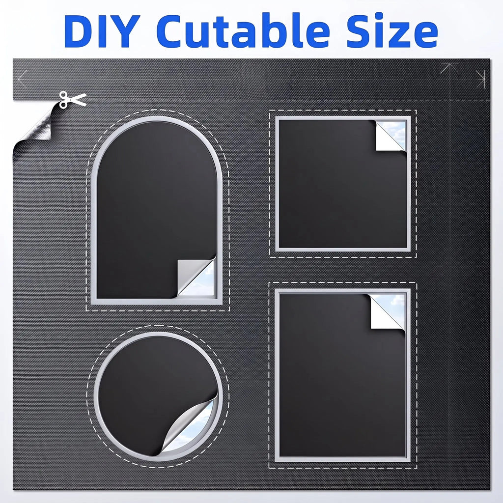 Magnetic Portable Blackout Window Shades