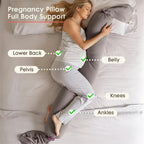 Adjustable Pregnancy Pillow Full Body Support
