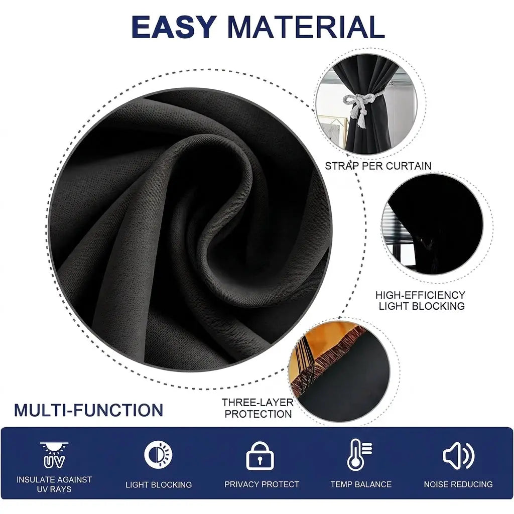 Portable Blackout Sunshade Curtains