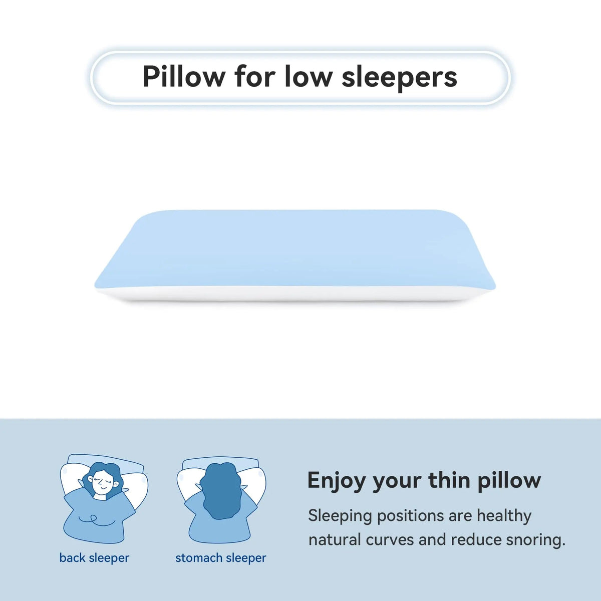 Hyper Slim Memory Foam Pillow