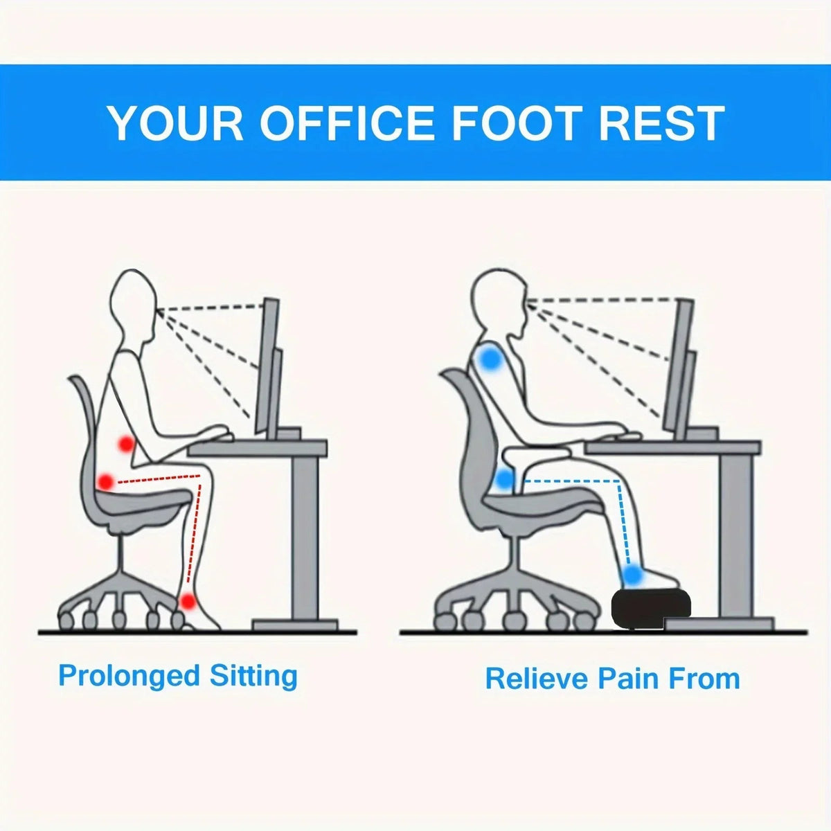 Desk Footrest Cushion